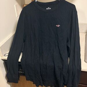 Hollister Men's Dark Long Sleeve Tee